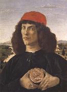 Sandro Botticelli Portrait of a Youth with a Medal china oil painting artist
